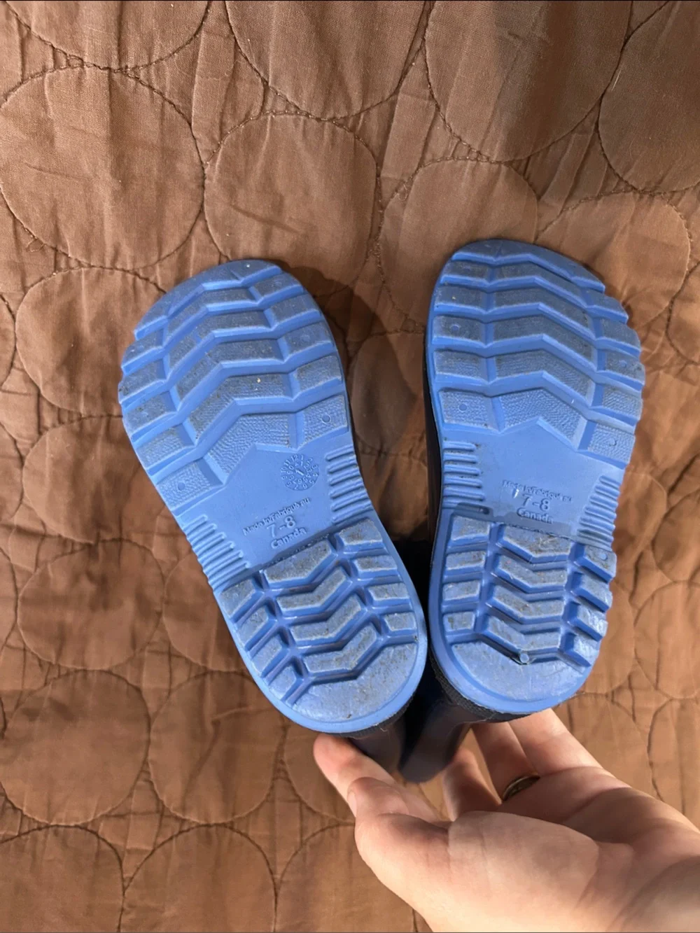 Kids Navy Blue Rain Boots EUC